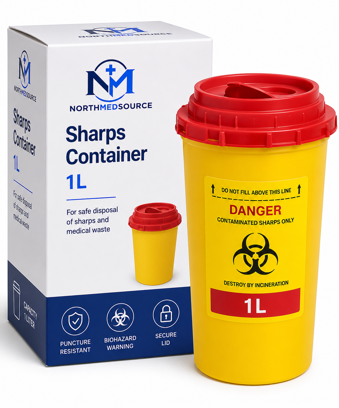 Conteneur a Objets Tranchants 1L NorthMedSource