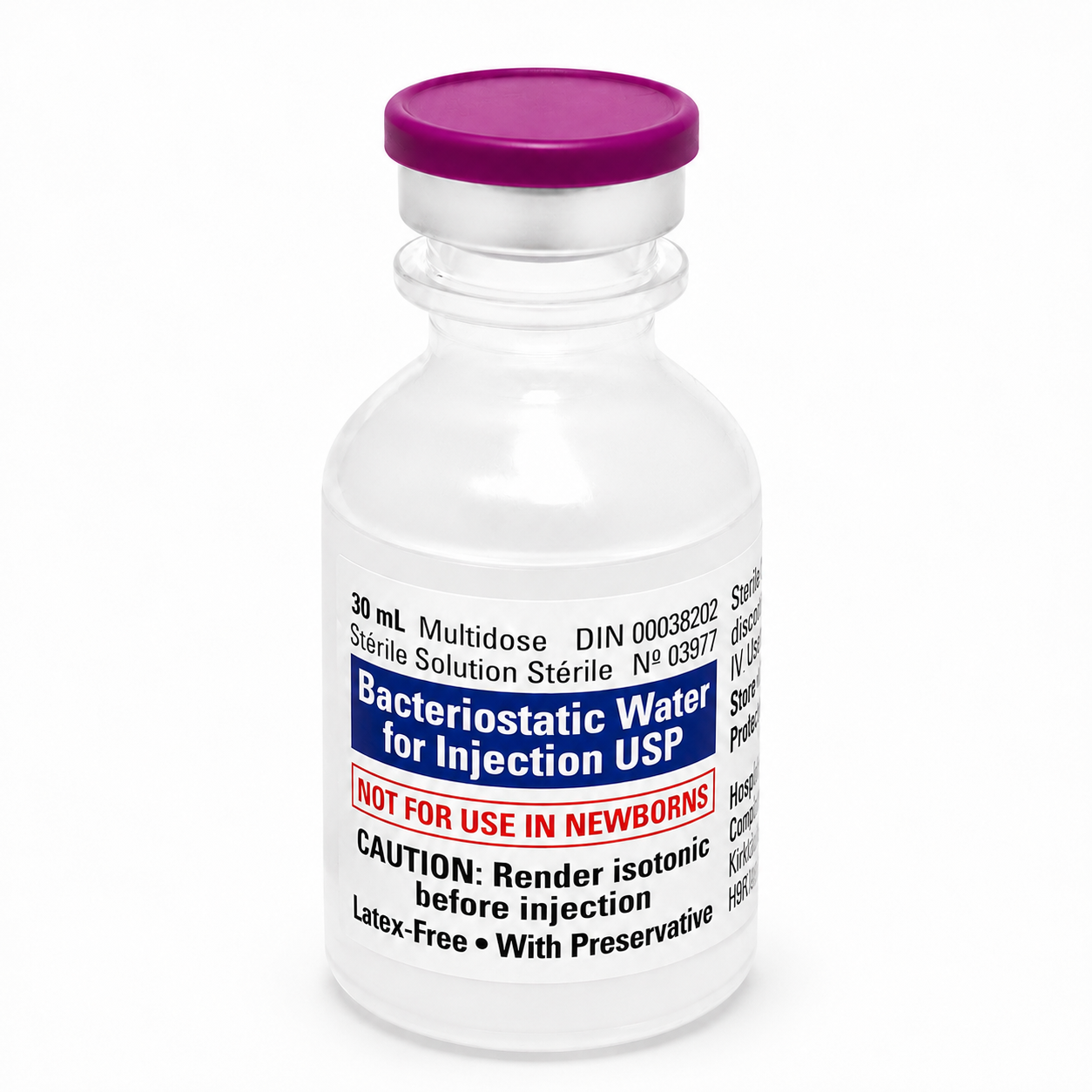 Eau Bactériostatique
