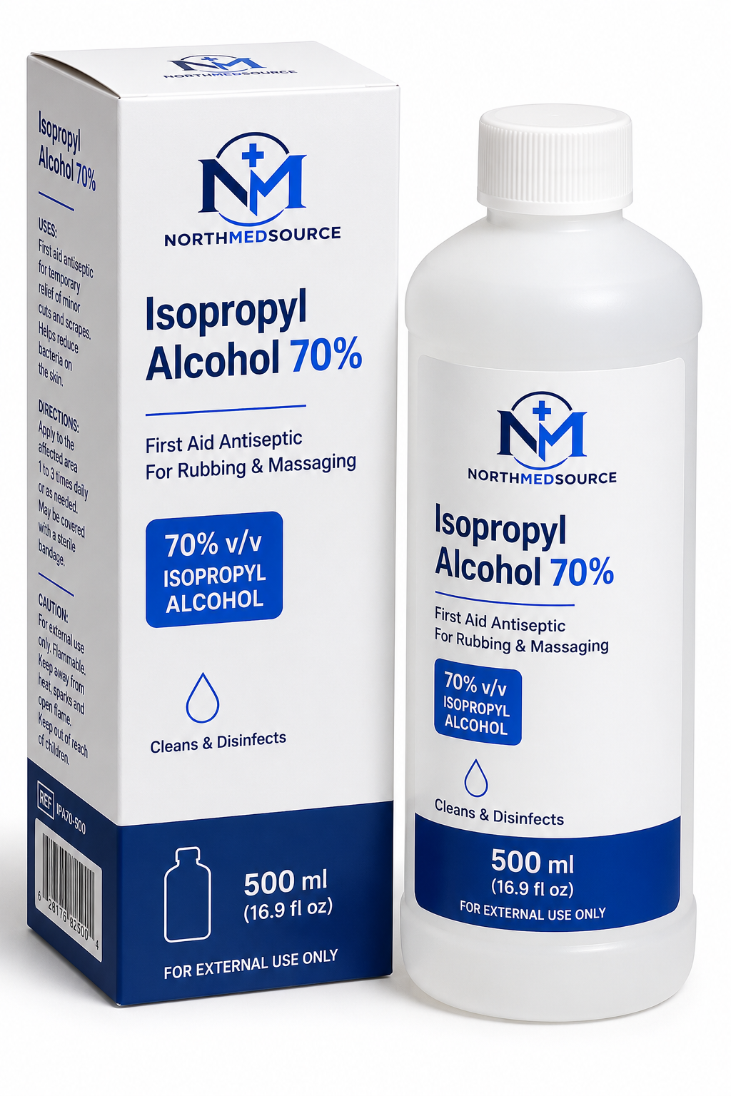Alcool Isopropylique 70% - 500ml NorthMedSource