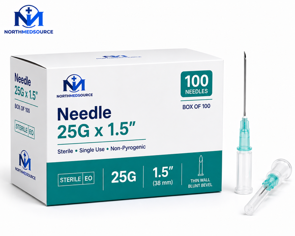 Aiguilles 25G x 1,5 pouce - Boite 100 NorthMedSource